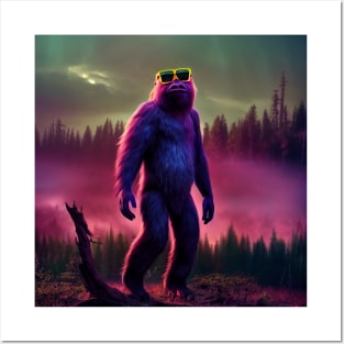 Dope Sasquatch in Nature Posters and Art